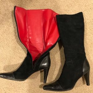 Boots, leather and suede
